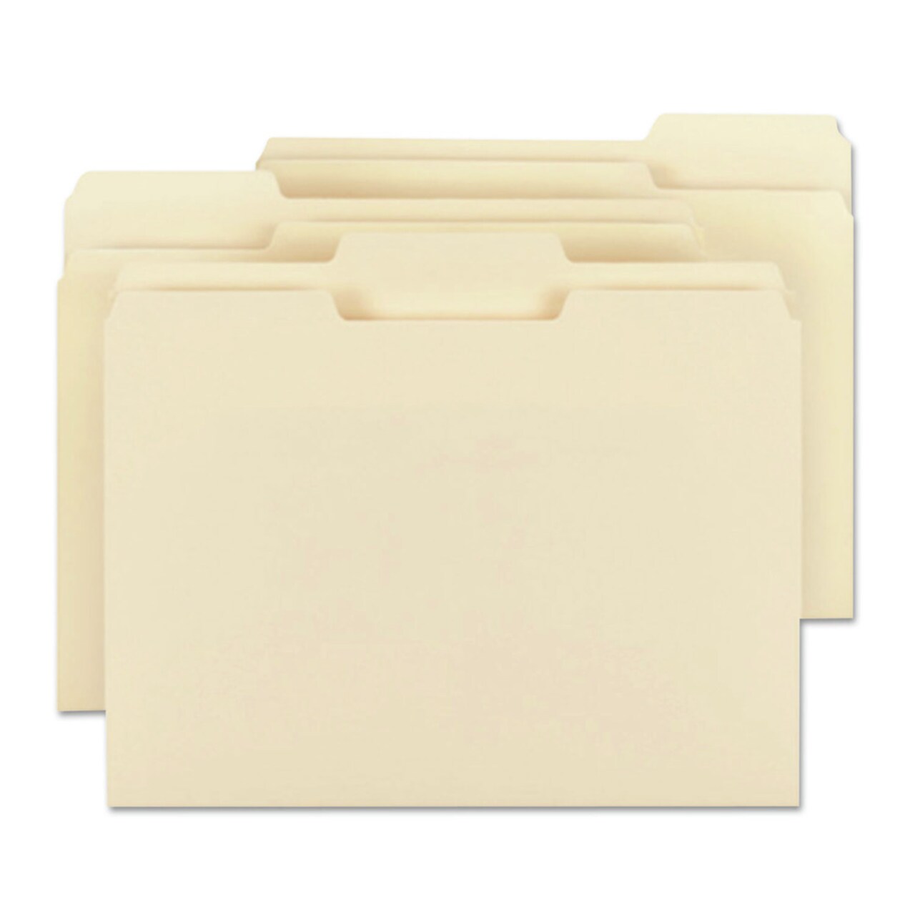 Smead 1/3-Cut Tabs Assorted Letter Size 0.75 in. Expansion File Folders - Manila (24/Pack)